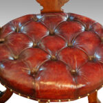 Victorian walnut revolving desk chair - Image 5