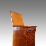 Victorian walnut secretaire Wellington chest - Image 6