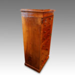 Victorian walnut secretaire Wellington chest - Image 11