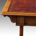 Victorian walnut library table  - Image 12