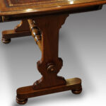 Victorian walnut library table  - Image 10