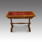 Victorian walnut library table  - Image 8