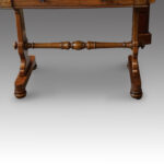 Victorian walnut library table  - Image 5