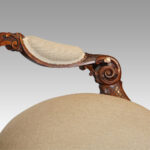 Victorian walnut loveseat - Image 5