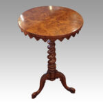 Victorian walnut wine table