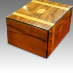 Victorian walnut writing slope - Image 2