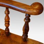 Victorian yew wood captains chair - Image 2