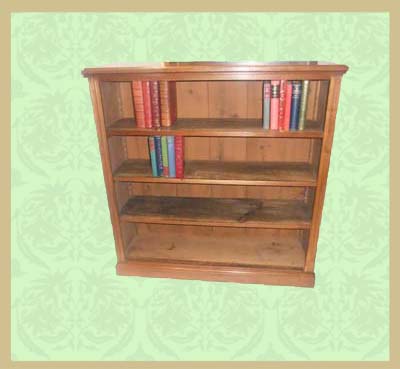 Victorian_walnut_open_bookcase_.jpg Victorian Walnut Open Bookcase Circa 1880 - Image 1