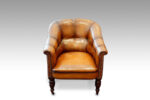 Victorian Button Back Leather Easy Chair Now Sold