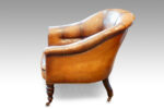 Victorian Button Back Leather Easy Chair Now Sold - Image 2
