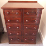 Victorian Mahogany Double Flight of Drawers - Image 2