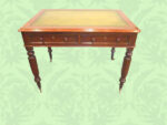 Victorian Mahogany 2-Drawer Writing Table - Image 6