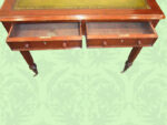 Victorian Mahogany 2-Drawer Writing Table - Image 7