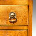 Walnut 1920's bow fronted tallboy chest - Image 3