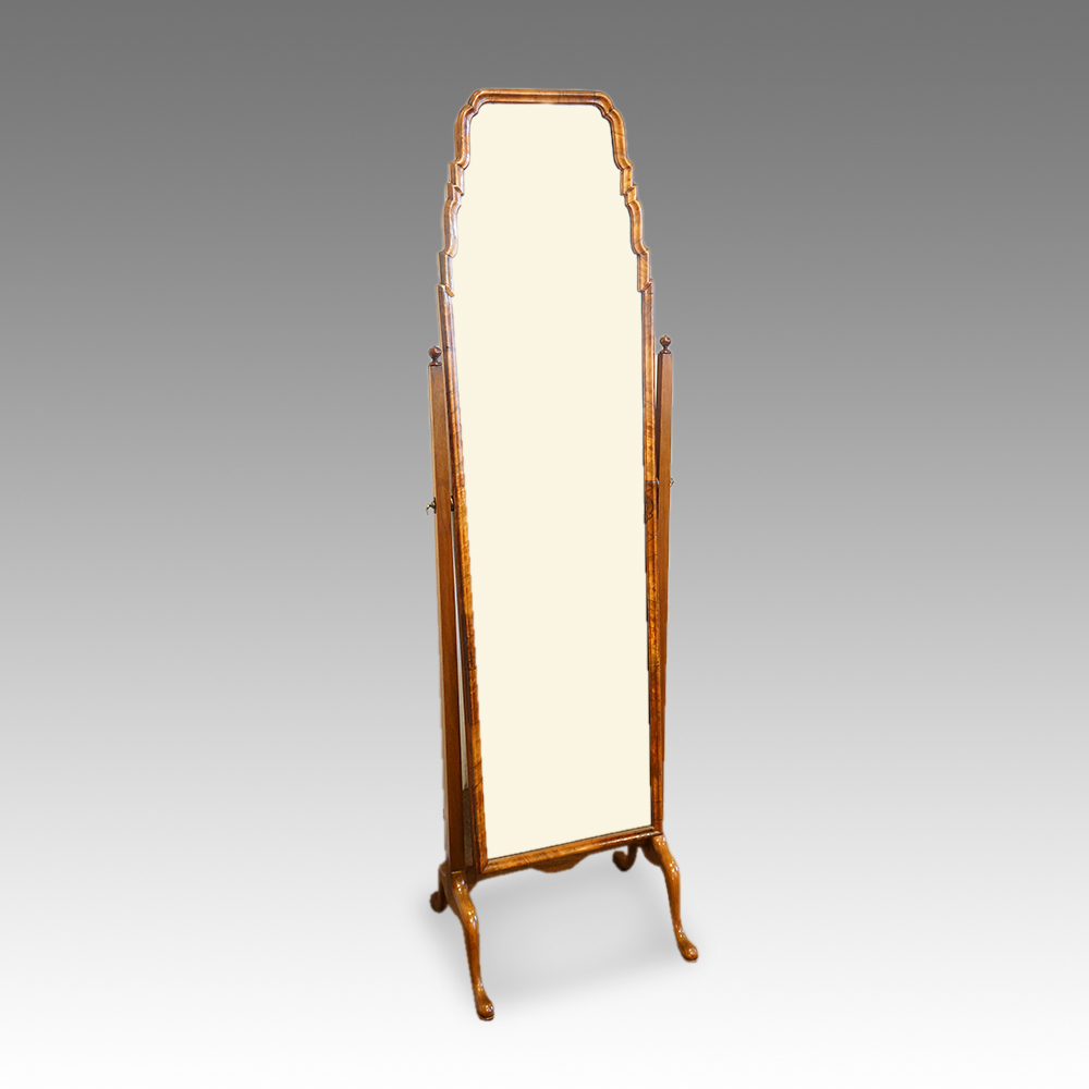 Walnut-1930s-dressing-mirror.jpg Walnut 1930's dressing mirror - Image 1