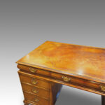 Superb Edwardian walnut pedestal desk Now Sold - Image 2