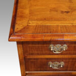 Georgian style walnut bedside chest - Image 2
