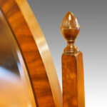 Walnut bow front dressing table - Image 11