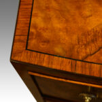 Walnut bow front dressing table - Image 9
