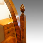 Walnut bow front dressing table - Image 8
