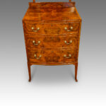 Walnut bow front dressing table - Image 7