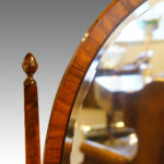 Walnut bow front dressing table - Image 4