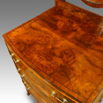 Walnut bow front dressing table - Image 2