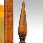 Walnut cheval mirror - Image 2