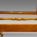 Walnut dome top cheval mirror - Image 4