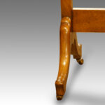 Walnut dome top cheval mirror - Image 3