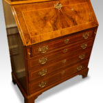 Antique walnut bureau bookcase - Image 6