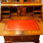 Antique walnut bureau bookcase - Image 5