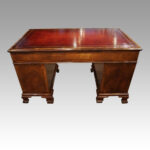 Walnut pedestal desk by Waring and Gillow - Image 6