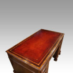 Walnut pedestal desk by Waring and Gillow - Image 2