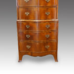 Walnut serpentine tallboy - Image 4