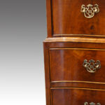 Walnut serpentine tallboy - Image 5