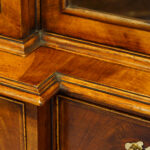 Walnut breakfront bookcase - Image 10