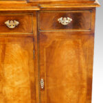 Walnut breakfront bookcase - Image 7