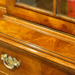 Walnut breakfront bookcase - Image 2