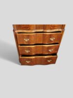 George V walnut gentlemans tallboy - Image 6