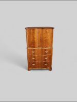 George V walnut gentlemans tallboy