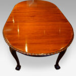 Waring and Gillow mahogany extending dining table - Image 7