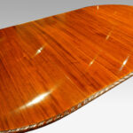 Waring and Gillow mahogany extending dining table - Image 15