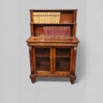William IV mahogany chiffonier bookcase