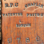 William IV leather button back reclining patent library chair - Image 10