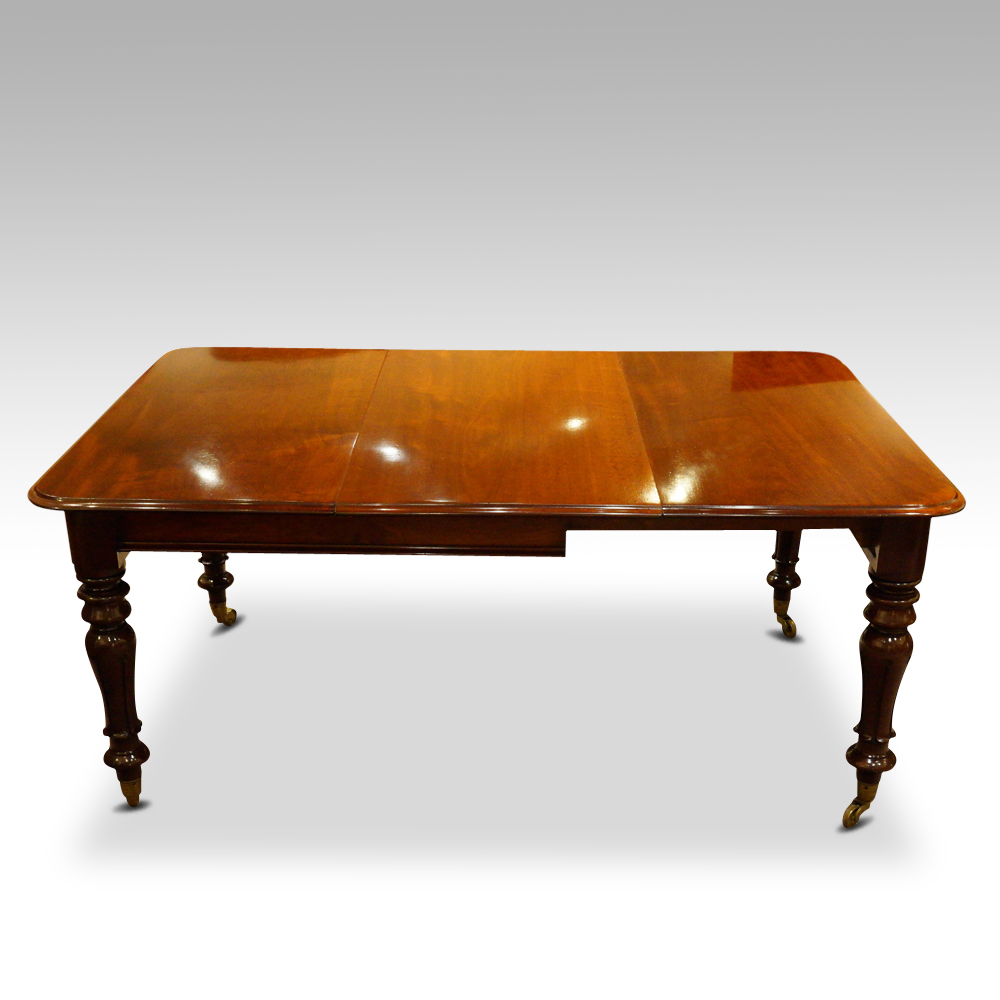 William-IV-mahogany-1leaf-extending-dining-table-1.jpg William IV mahogany dining table - Image 1
