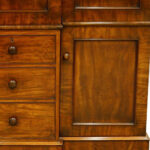 William IV mahogany 4 door break-front wardrobe - Image 6