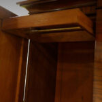 William IV mahogany 4 door break-front wardrobe - Image 8