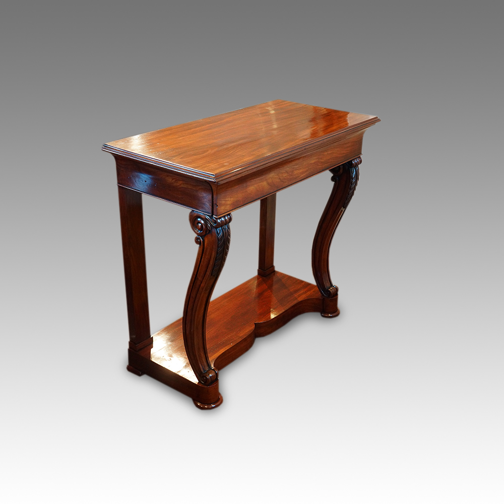 William-IV-mahogany-console-table-1.jpg William IV mahogany console hall table - Image 1
