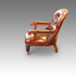 William IV mahogany easy chair - Image 3